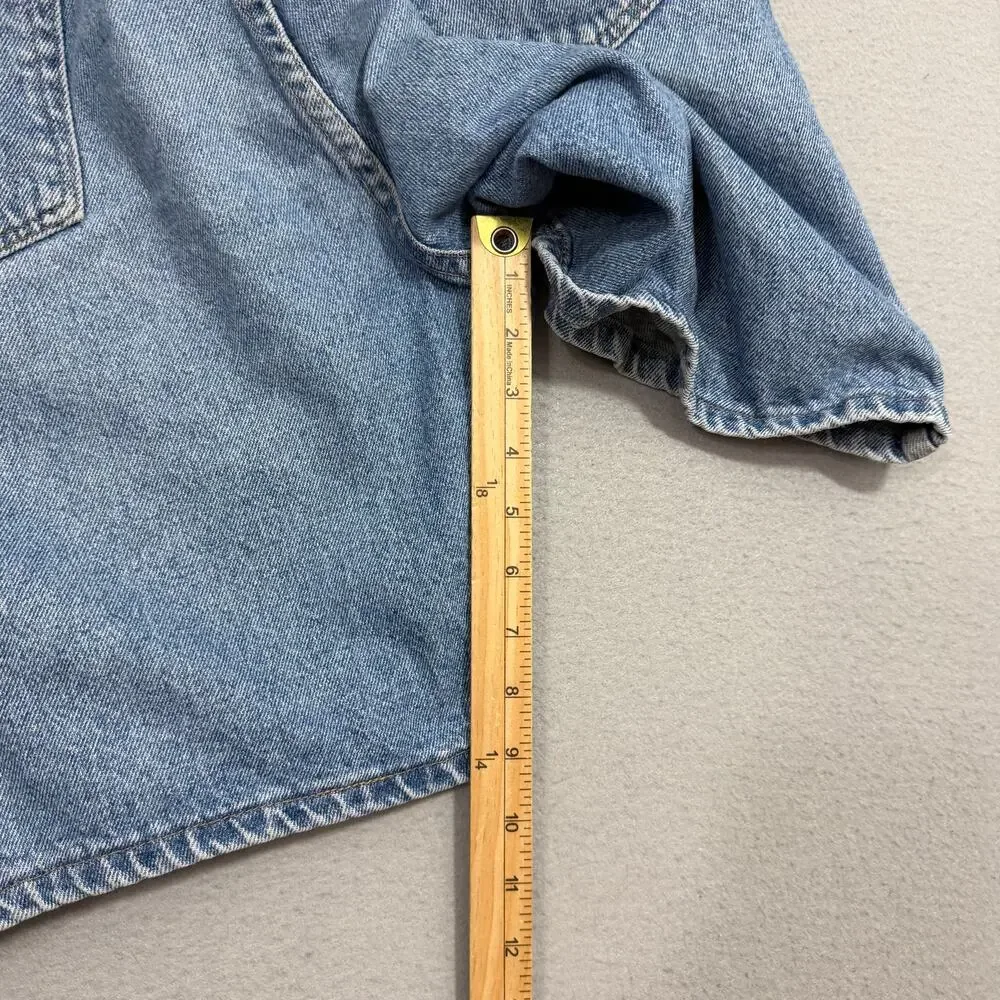 Vintage Wrangler Carpenter Jean Shorts Men's 33 Blue 9